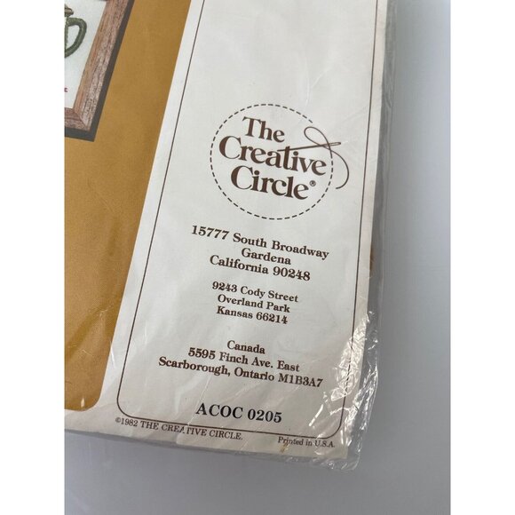 Vintage 1982 The Creative Circle Crewel Kit #205 Chicken & Eggs Pure Wool 5x7 - Picture 6 of 9